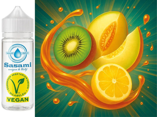 Sweet&SourKiwiMelon–KiwiHonigmeloneZitroneAromaKonzentrat–Vegan–Sasamiâ€?00ml