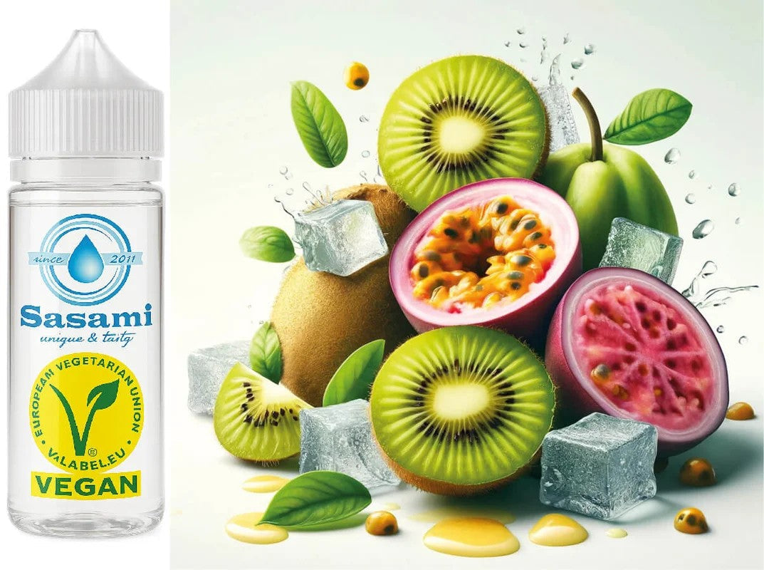 TropicalFrostFusion–KiwiPassionFruitGuavaIceAromaKonzentrat–Vegan–Sasamiâ€?00ml