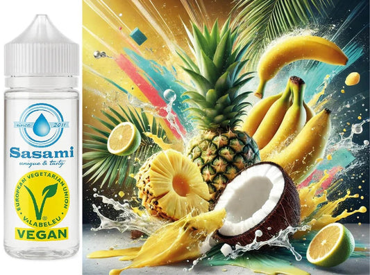 TropicalFruit–Ananas,Banane,Kokosnuss,ZitroneAromaKonzentrat–Vegan–Sasamiâ€?00ml