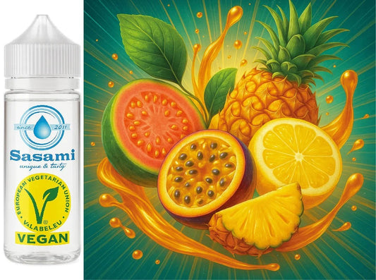 TropicalGuavaPunch–GuaveMaracujaAnanasZitroneAromaKonzentrat–Vegan–Sasamiâ€?0ml
