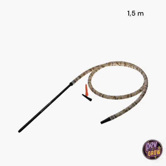 Tuyauensiliconepourshisha1,5mavecemboutenaluminiumcamouflagevert