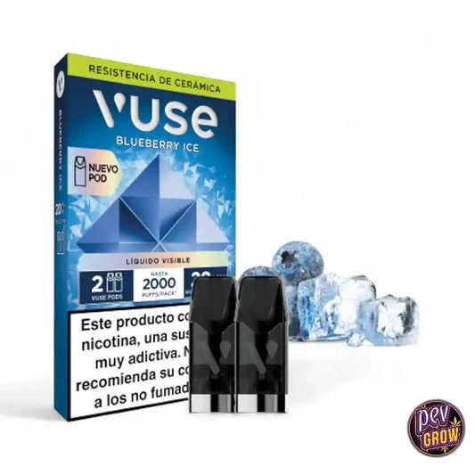 VuseBlueberryIcePods20mgâ€?CartouchesRechargeables(2000Puffs)