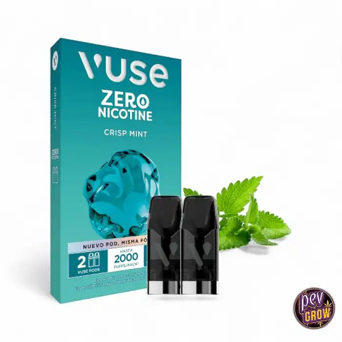 VuseRechargesPodsMenthe0mg–Lotde2(2000bouffées)·Fraîcheursansnicotine