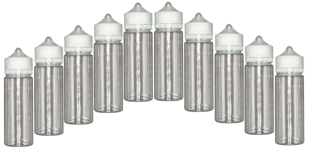 Weithalsflasche120mlPetUnicornLeerflascheFlaschetransp.+transparenterDeckelâ€?0erSet